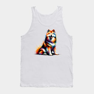 Vibrant Shikoku in Colorful Paint Splash Artwork Tank Top